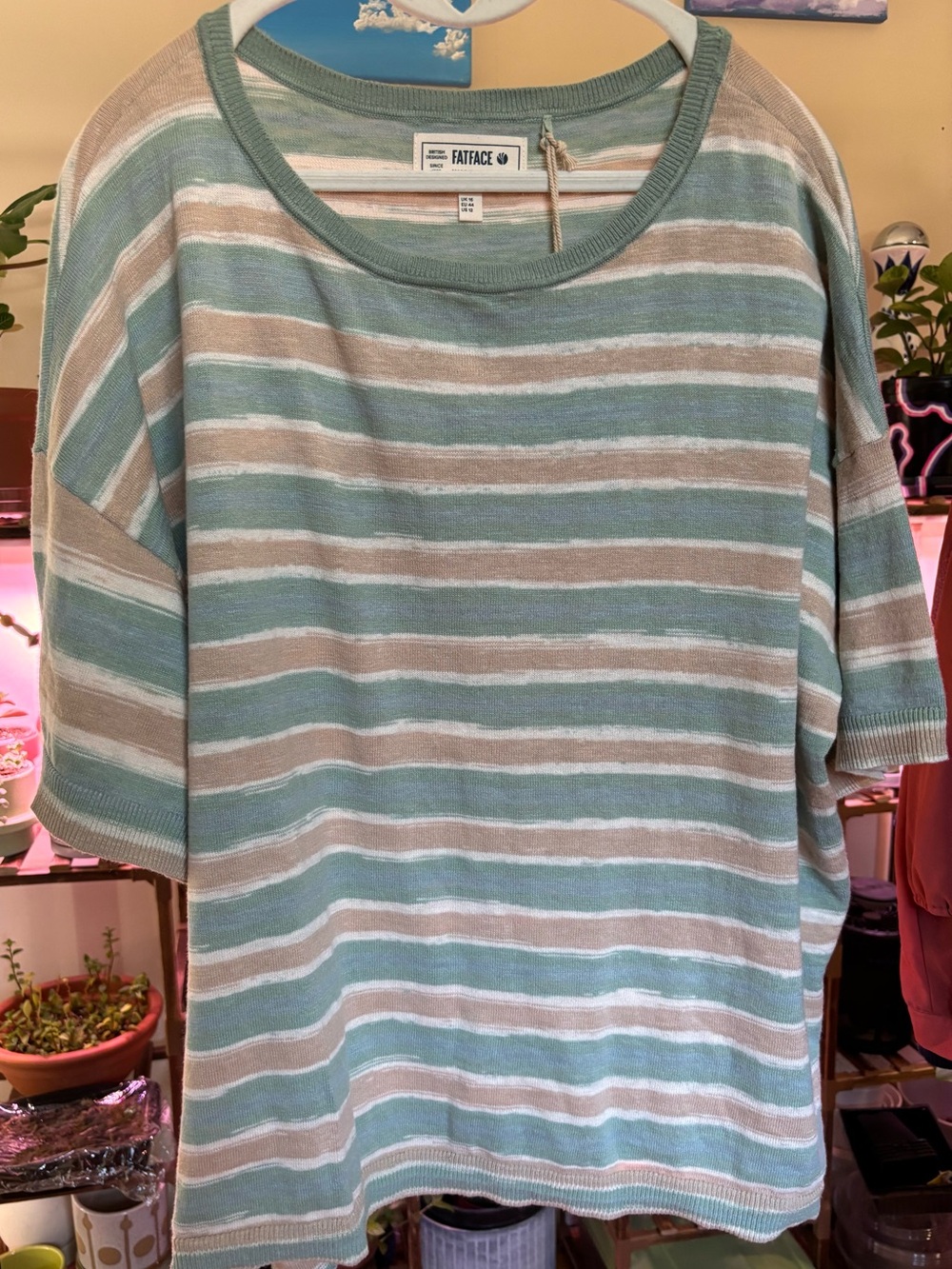 FatFace Lightweight Short Sleeve Sweater